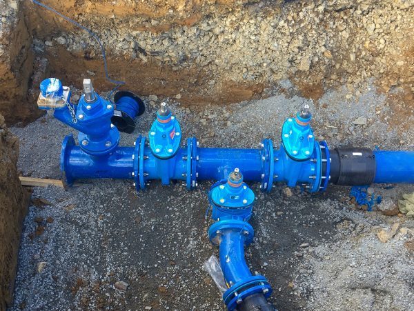 Hawle E2 Valve, Gillies Hydrant, Gillies Fittings and Blue Gaskets