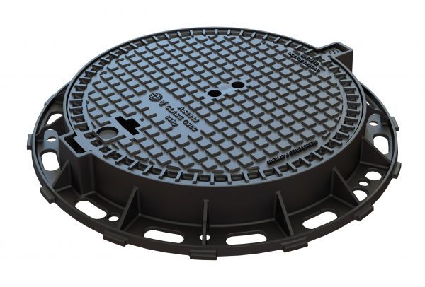 EJ SOLO Hinged Manhole Cover
